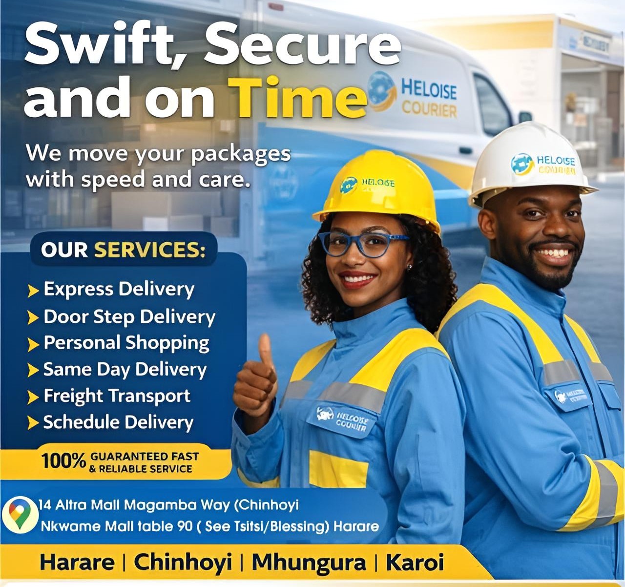 Heloise Courier promotional flyer